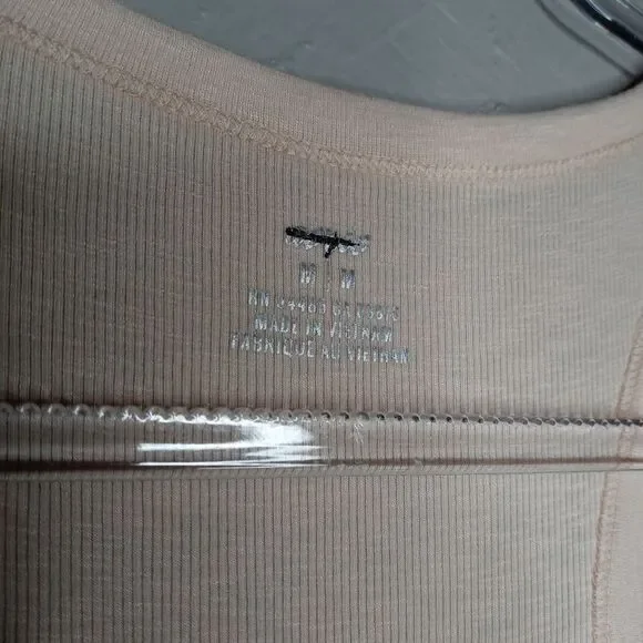 Aerie Peach Henley Ribbed Tank - Picture 6 of 8